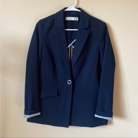 🔮 Dex navy casual blue blazer work office, size XS - Picture 3 of 16